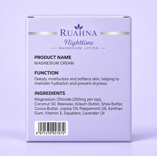 RUAHNA Nighttime Magnesium Lotion with Arnica – 150 mL